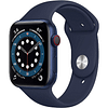 Apple Watch Series 6 (GPS + Cellular, 44mm) - Blue Aluminum Case with Deep Navy Sport Band